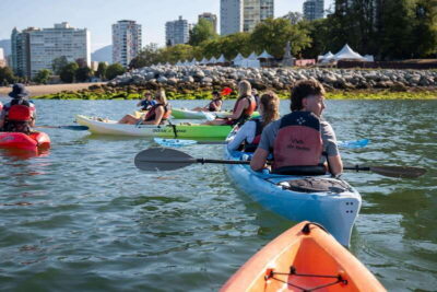3 Hour Kayak in Vancouver with Coffee on the Beach - Science World and BC Place From the Water: Seeing the City Differently