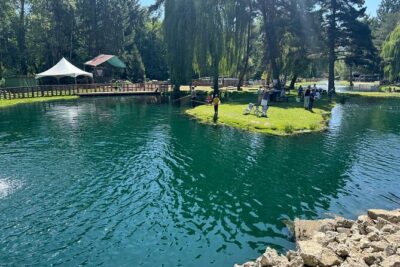 A Relaxing Day of Fishing and Fresh BBQ - Silverbrook Farm and the Castaway Pond: the main event