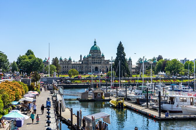 Butchart Gardens and Victoria Sightseeing Tour from Vancouver - Tsawwassen to Victoria: ferry time, Active Pass, and sea-air breaks