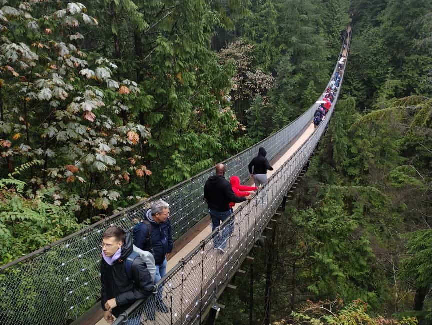 CAPILANO BR+GROUSE Mtn+STANLEY P+DAM+LAKE+HATCHERY/CAR/9in1 - Stanley Park icons: Totem Poles, Lighthouse views, Prospect Point, and the Hollow Tree