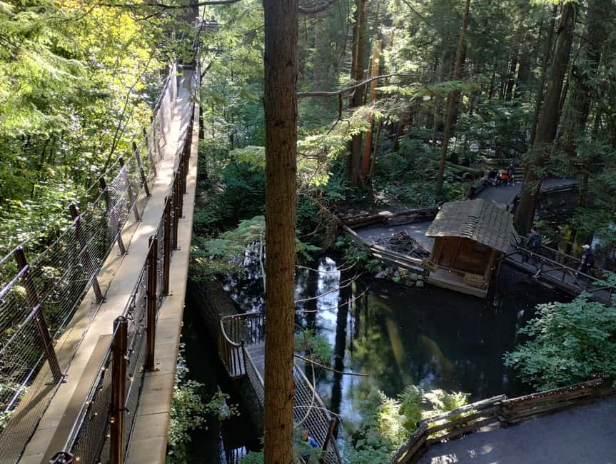 Capilano Suspension Br+Lake+Dam+Hachery/4in1/CAR/Small GROUP - Capilano Suspension Bridge: the 450-foot walk that starts everything