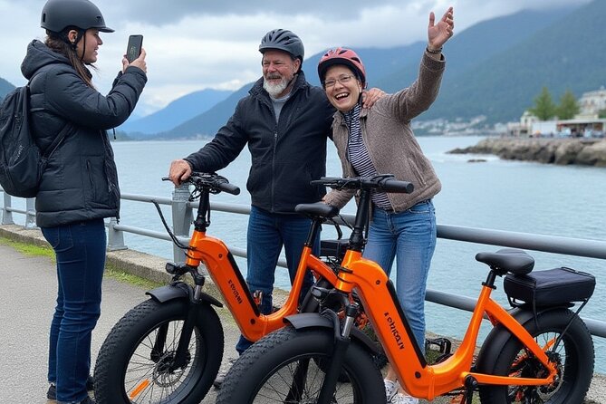 Guided E-Bike Tour Stanley Park and Hidden Gems - Small Groups - Meeting at Alien E-Bike Rentals: helmets, practice, and the easy start