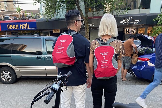 Stanley Park Seawall E-scooter Rental with Self Guided map - Meeting at 1886 Pendrell St: Start Easy, Not Stressy