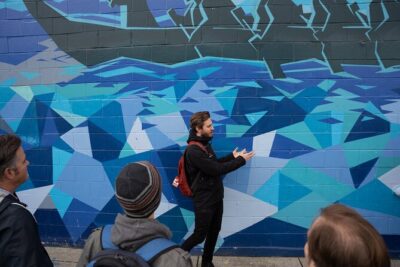 Street Art and Craft Beer 2 in 1 Walking Tour Vancouver - False Creek Flats murals: where the festival energy shows up