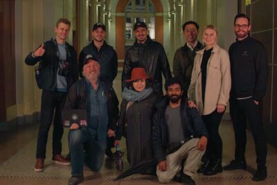 The Haunting of Vancouver Film Tour - Finding your guide at the Vancouver Art Gallery plaza
