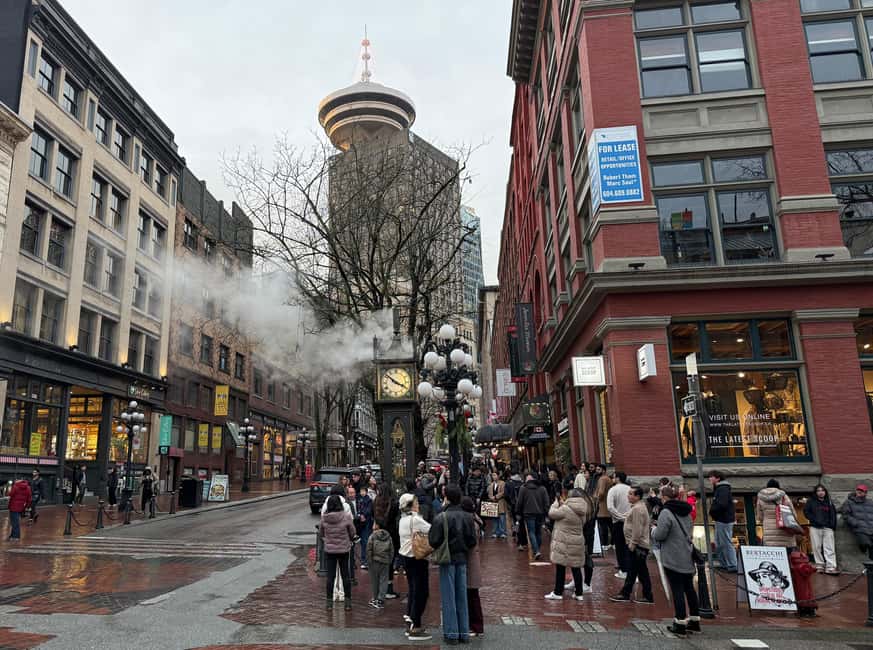 Vancouver City Tour+VipCar+Stanley Park+ChinaTown/SmallGroup - Gastown and downtown hits: Steam Clock, Lookout, BC Place
