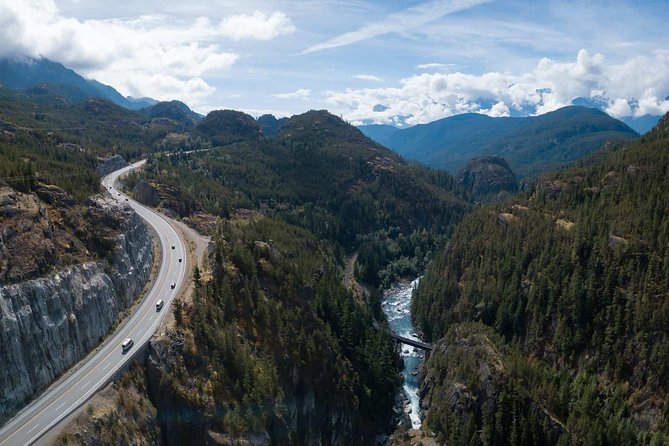 Vancouver family tour Squamish with Porteau Cove and Britannia Mine Private - Sea to Sky Gondola: the view payoff and the Sky Pilot Bridge