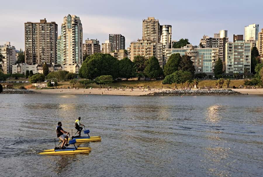 Vancouver: Water Bike Rental in False Creek - Price and value: $28 for a whole change of perspective